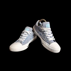 Blue and White Sneakers